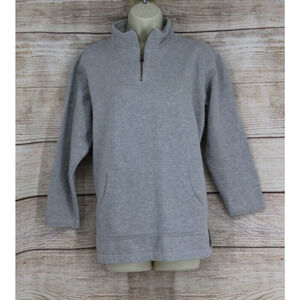 VINTAGE Specialty Collection Womens Size Medium Quarter Zip Sweatshirt Gray